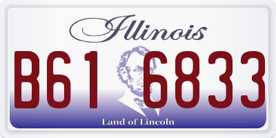 IL license plate B616833