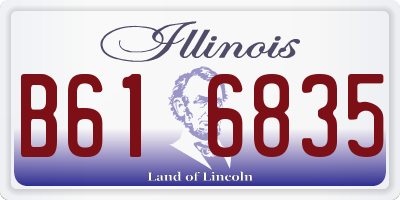 IL license plate B616835