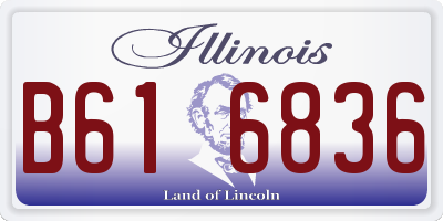 IL license plate B616836