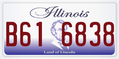 IL license plate B616838