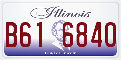 IL license plate B616840