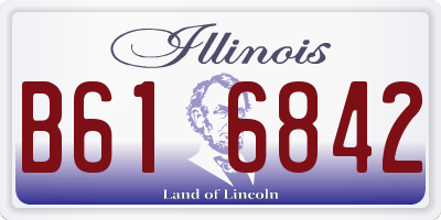 IL license plate B616842