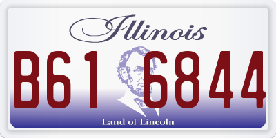 IL license plate B616844