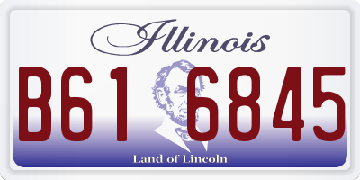 IL license plate B616845