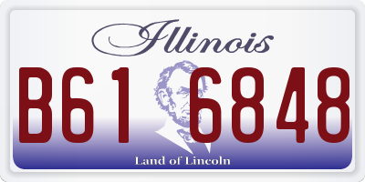 IL license plate B616848