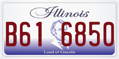 IL license plate B616850