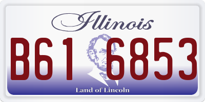 IL license plate B616853