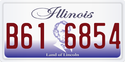 IL license plate B616854