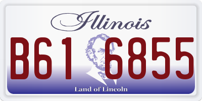 IL license plate B616855