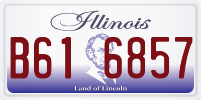 IL license plate B616857