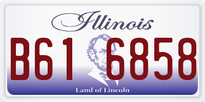 IL license plate B616858