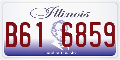 IL license plate B616859