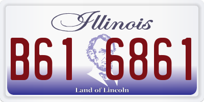 IL license plate B616861