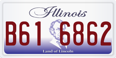IL license plate B616862