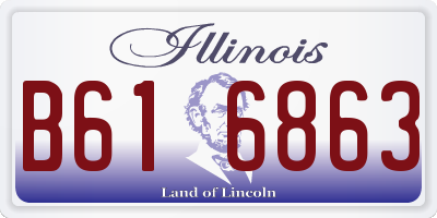 IL license plate B616863