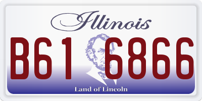 IL license plate B616866