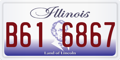 IL license plate B616867