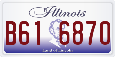 IL license plate B616870