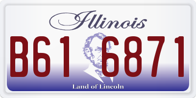 IL license plate B616871