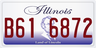 IL license plate B616872