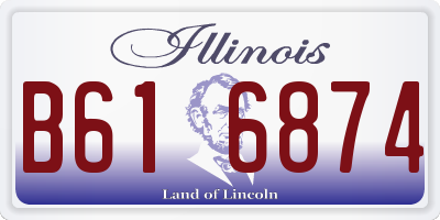 IL license plate B616874