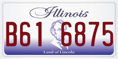 IL license plate B616875