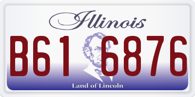 IL license plate B616876