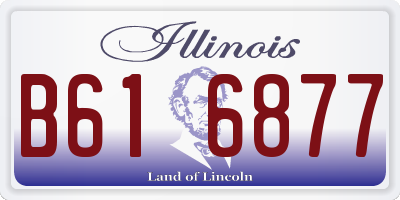 IL license plate B616877