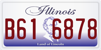 IL license plate B616878