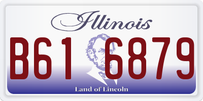 IL license plate B616879