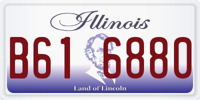 IL license plate B616880