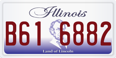IL license plate B616882