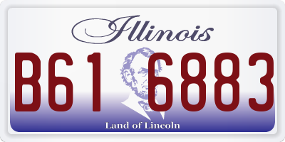 IL license plate B616883