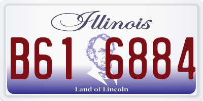 IL license plate B616884
