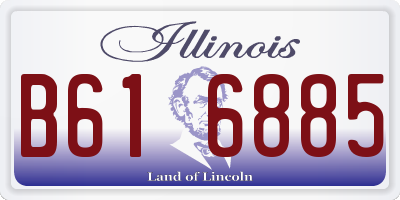 IL license plate B616885