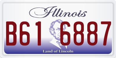 IL license plate B616887