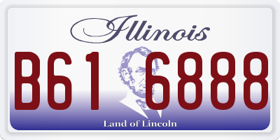 IL license plate B616888