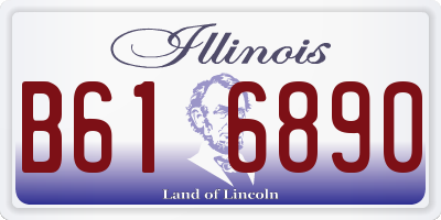 IL license plate B616890