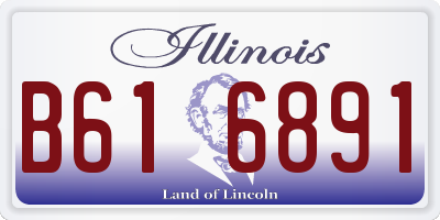 IL license plate B616891