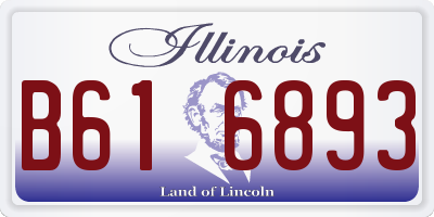 IL license plate B616893
