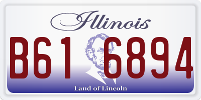 IL license plate B616894
