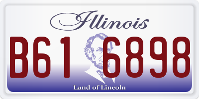 IL license plate B616898