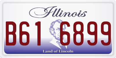 IL license plate B616899