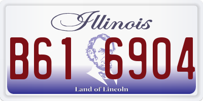 IL license plate B616904