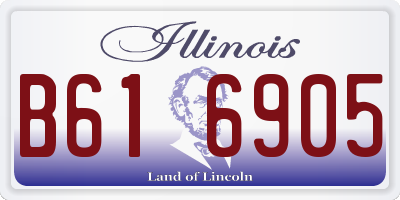IL license plate B616905