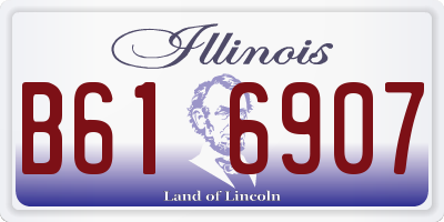 IL license plate B616907