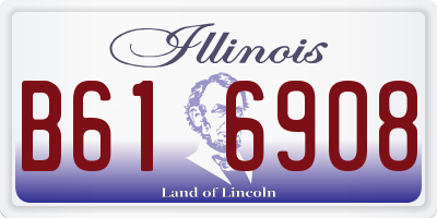 IL license plate B616908