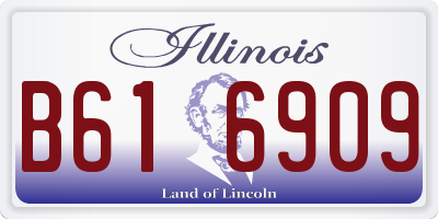 IL license plate B616909