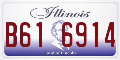 IL license plate B616914