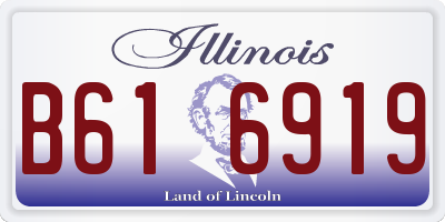 IL license plate B616919